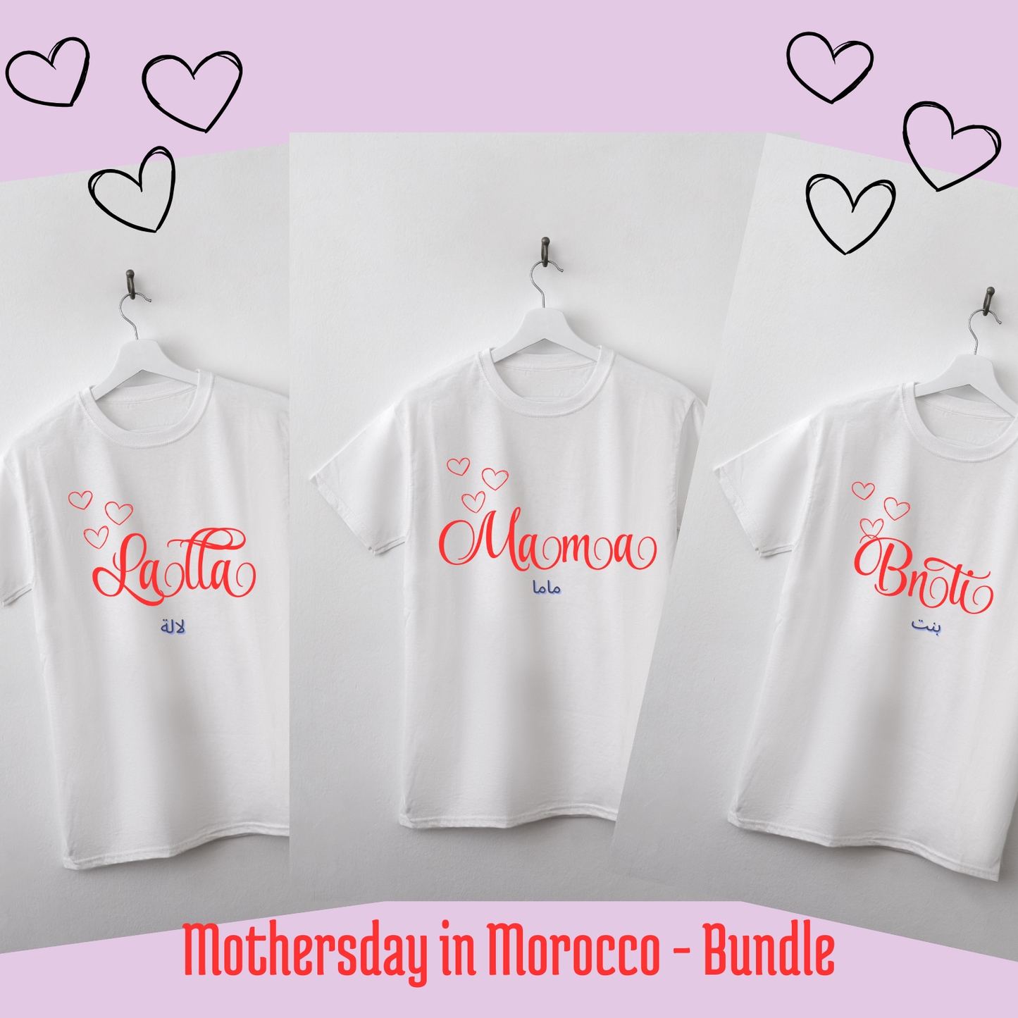 Moroccan Generations Tee Set β Mama, Bnti & Lalla